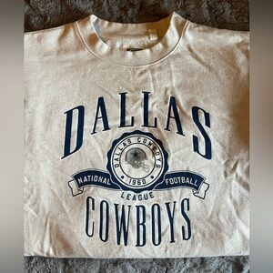 Dallas Cowboys Cream Crewneck